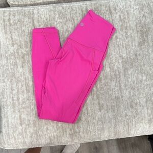 Lululemon Athletica Sonic Pink Leggings Size 4